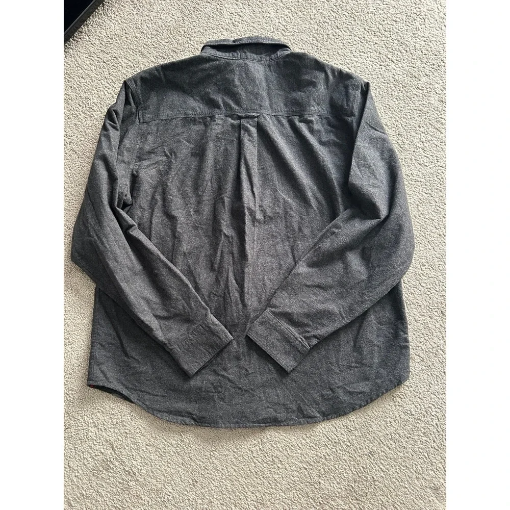 Woolrich Men's XL Sportsman Chamo Long Sleeve Button‎ Down Gray Outdoor Work